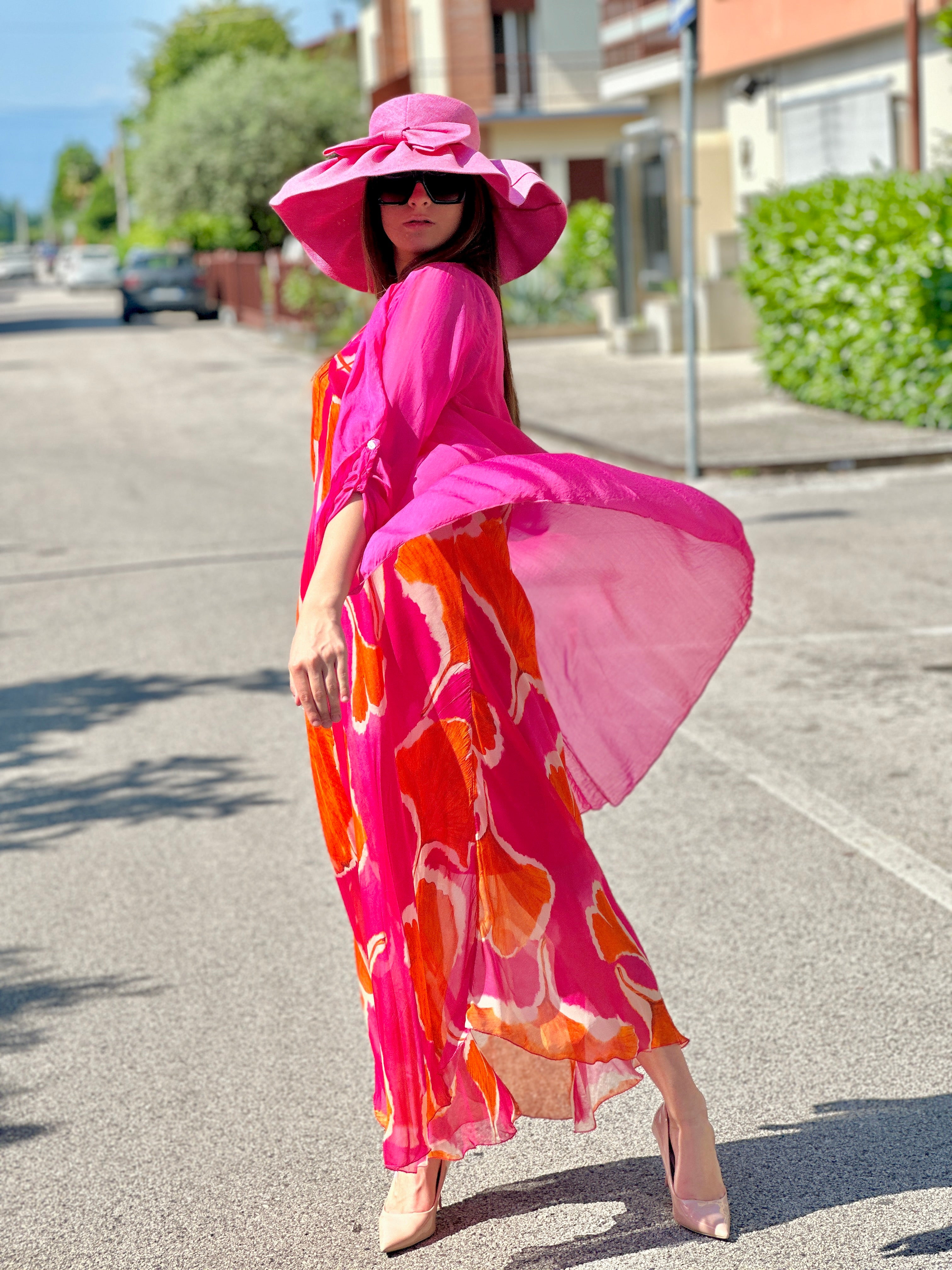 Copri spalla Valensia fucsia