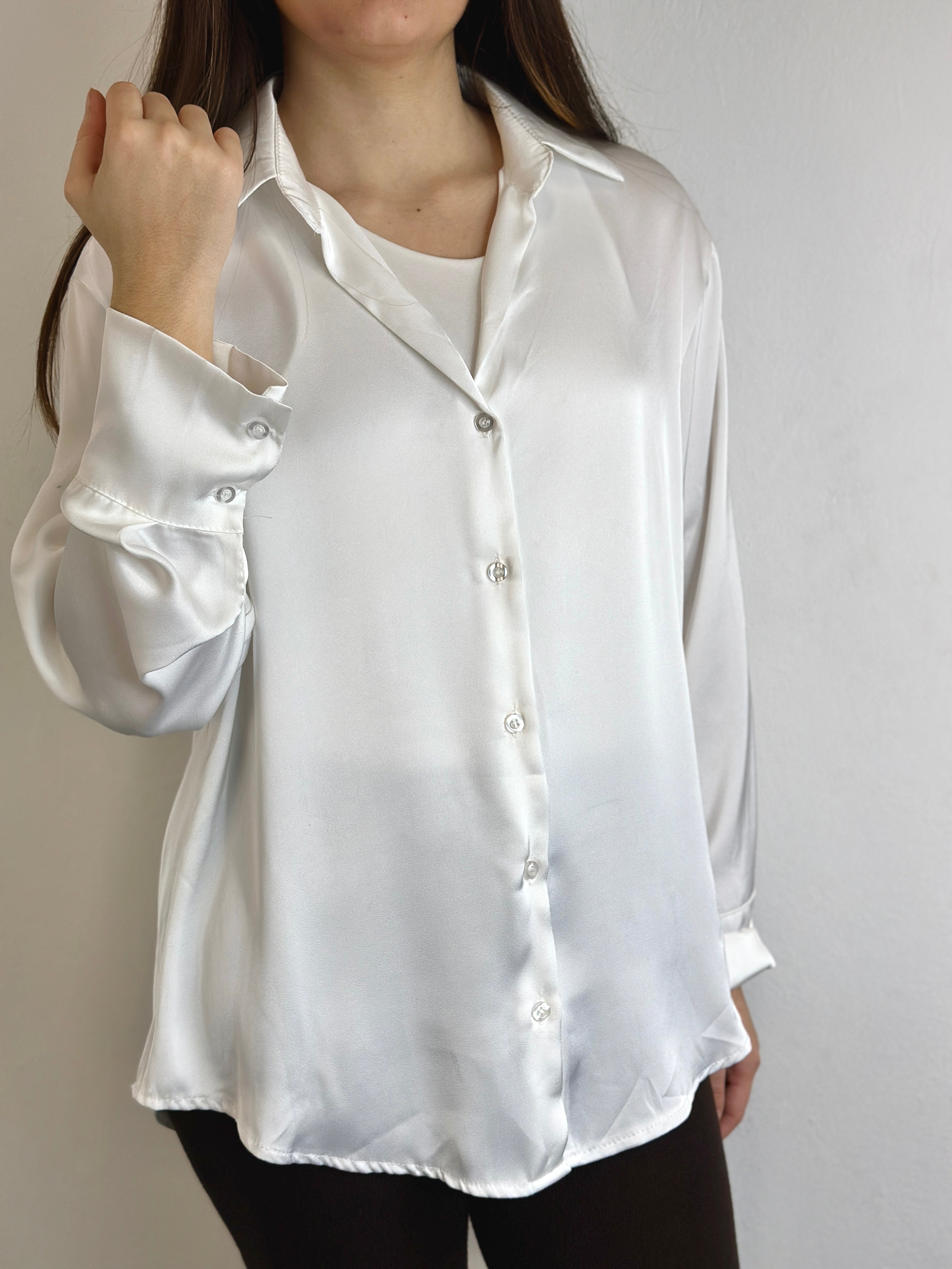 Camicia Basic satinata