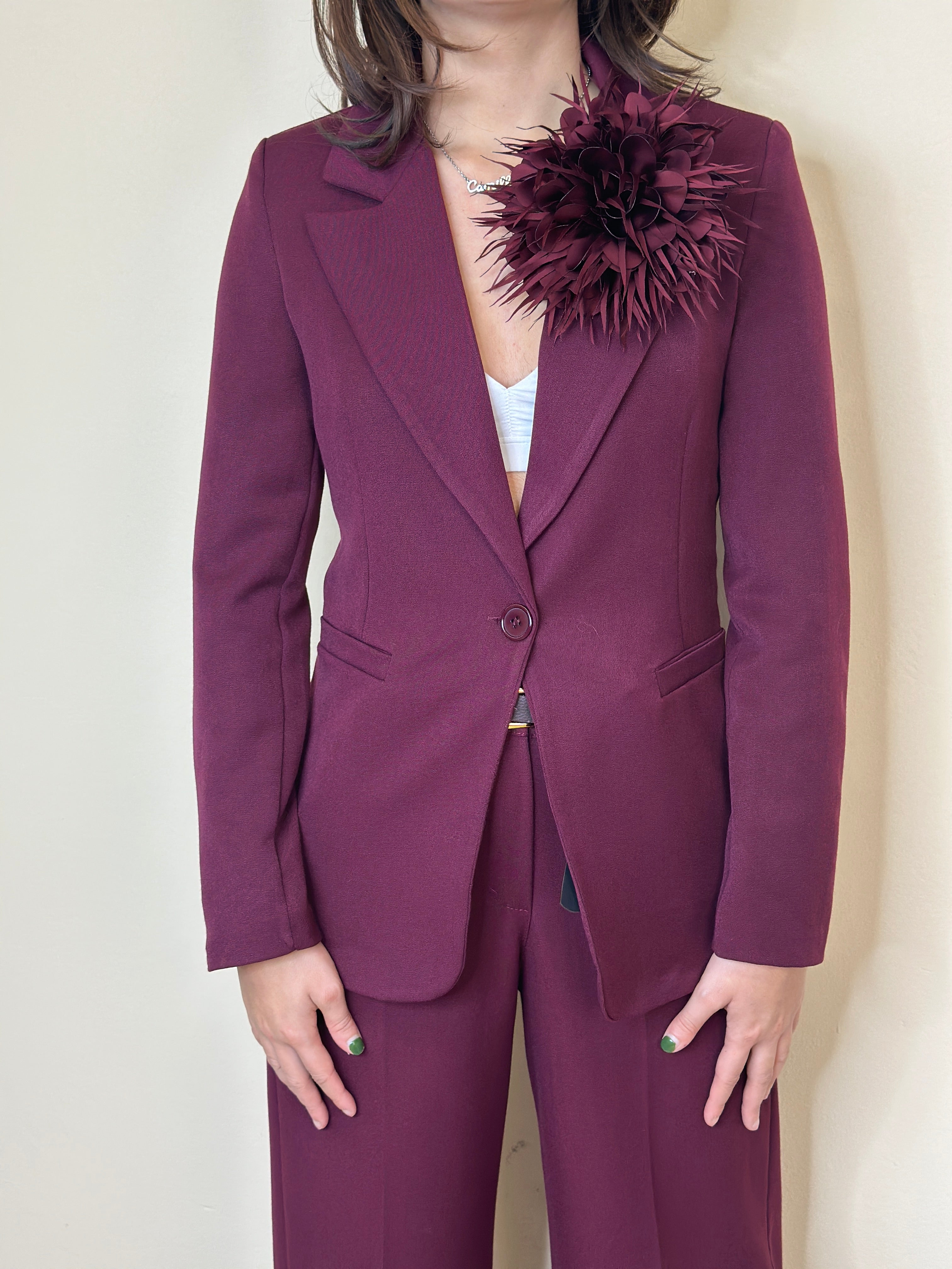 Tailleur brand Miraga bordeaux