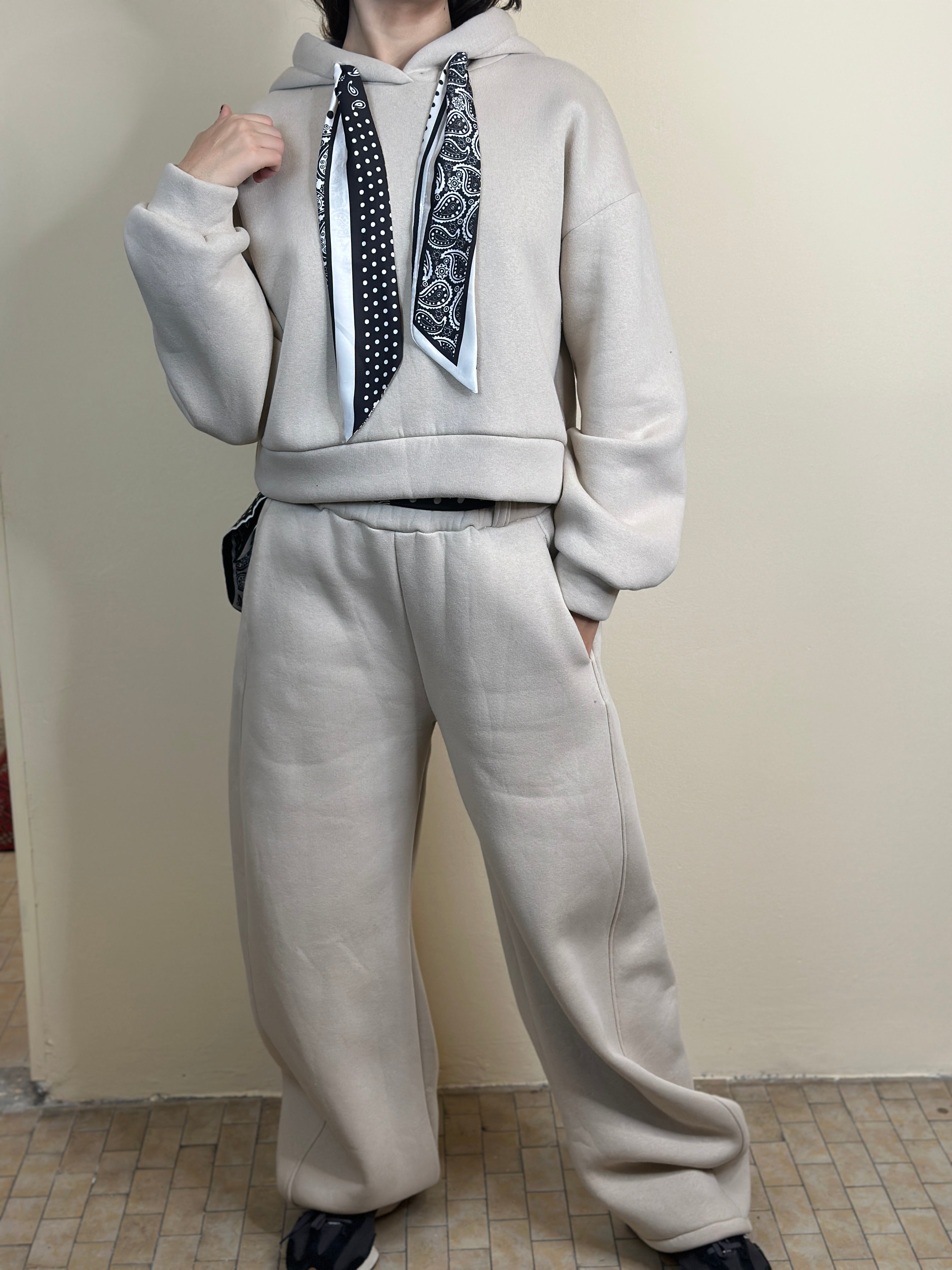 Tuta California ( beige - grigio)