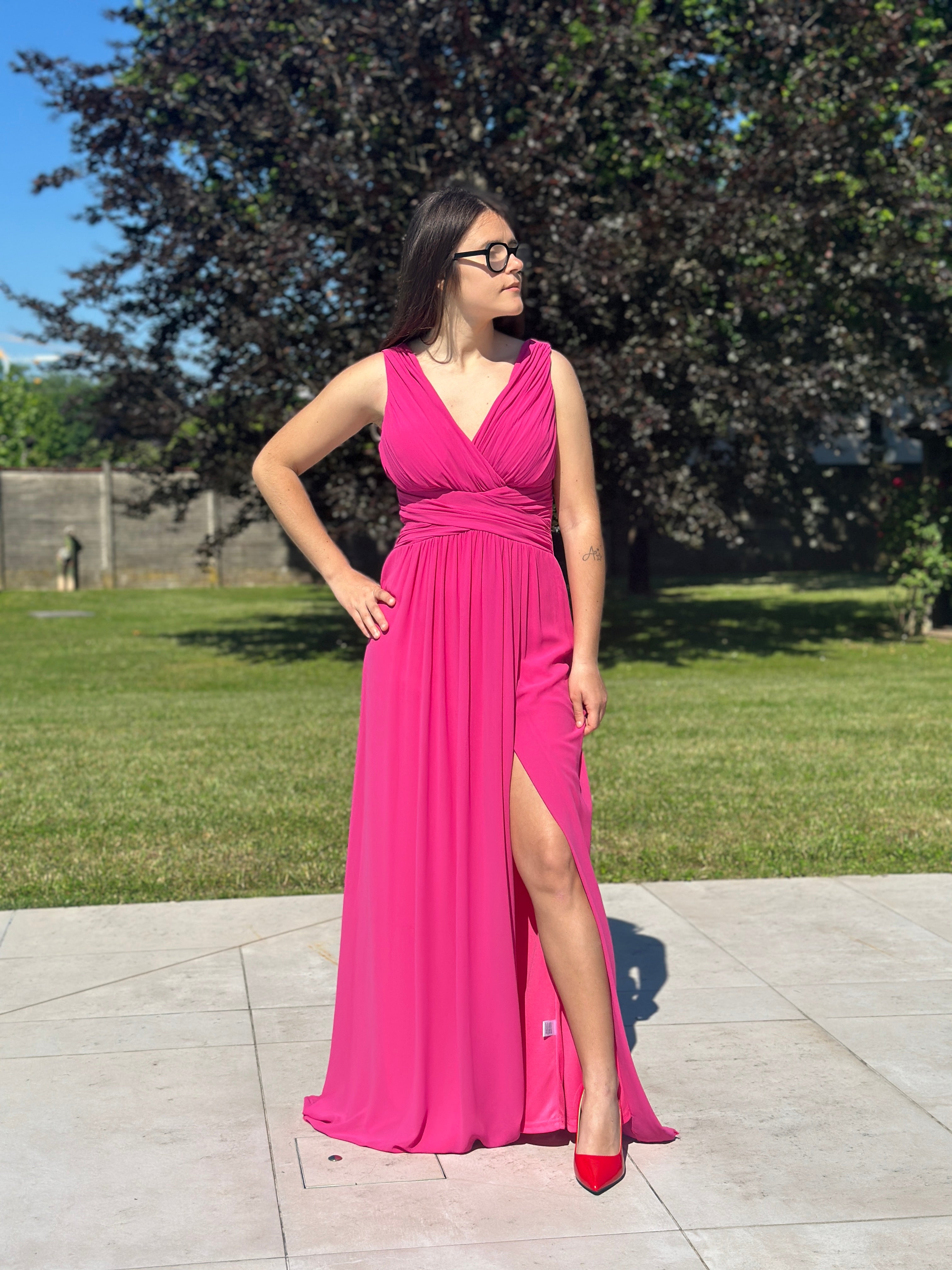 Abito Cecilia fucsia