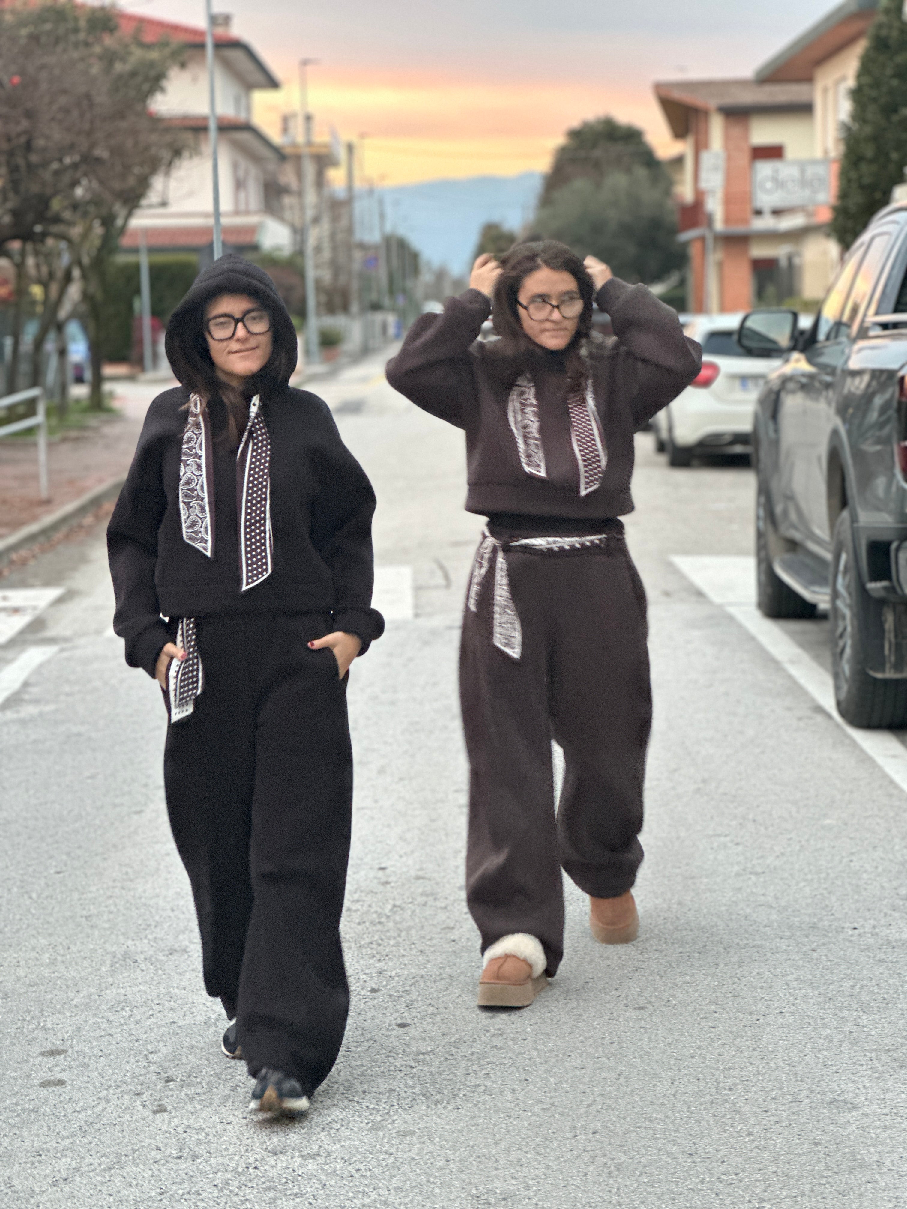 Tuta California (nero -marrone )