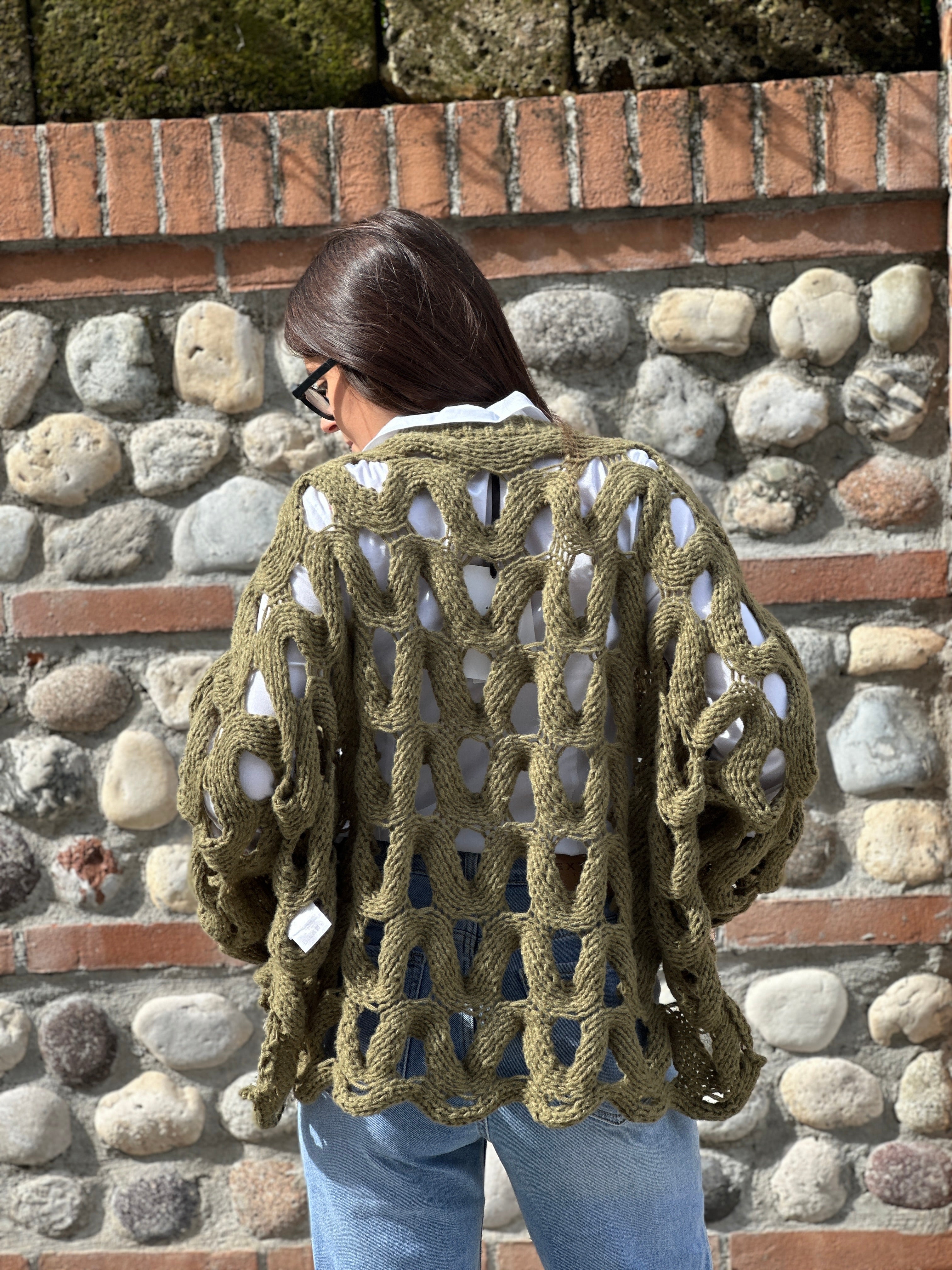 Maglione traforato