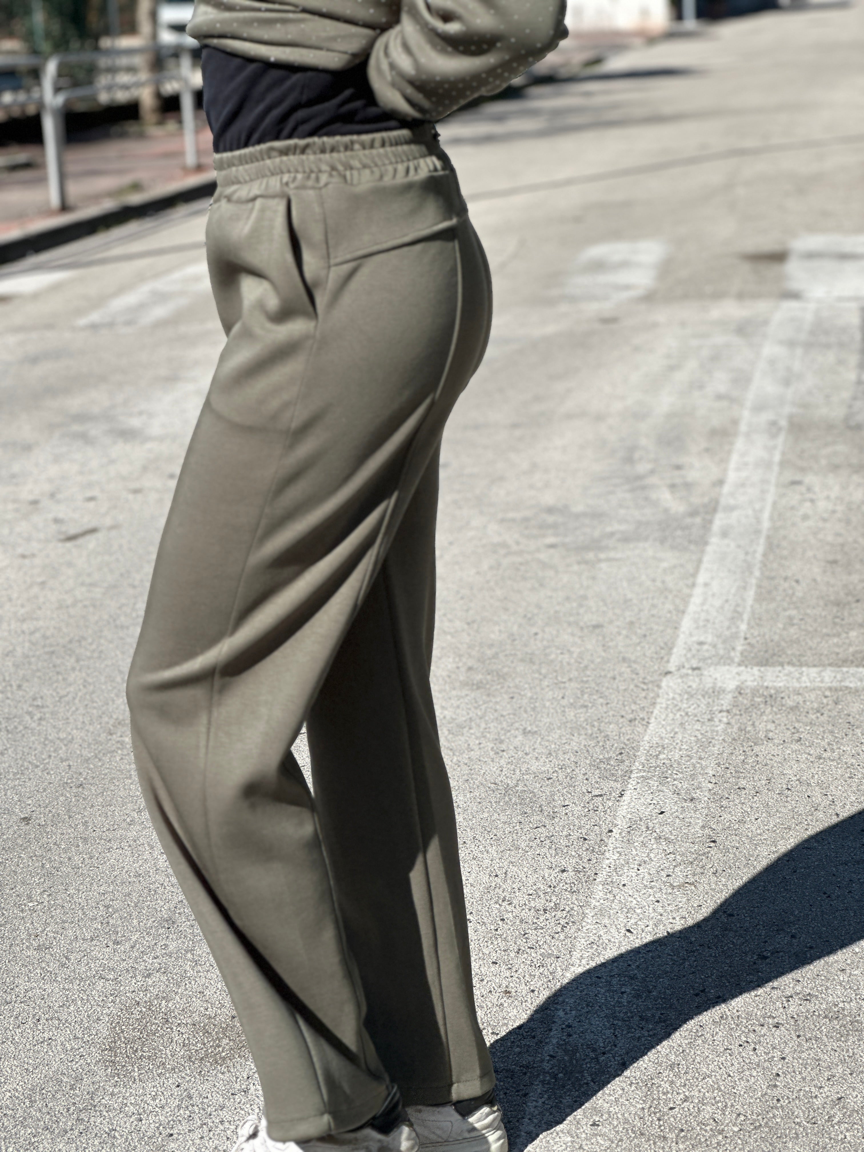 Pantalone tuta Street muschio