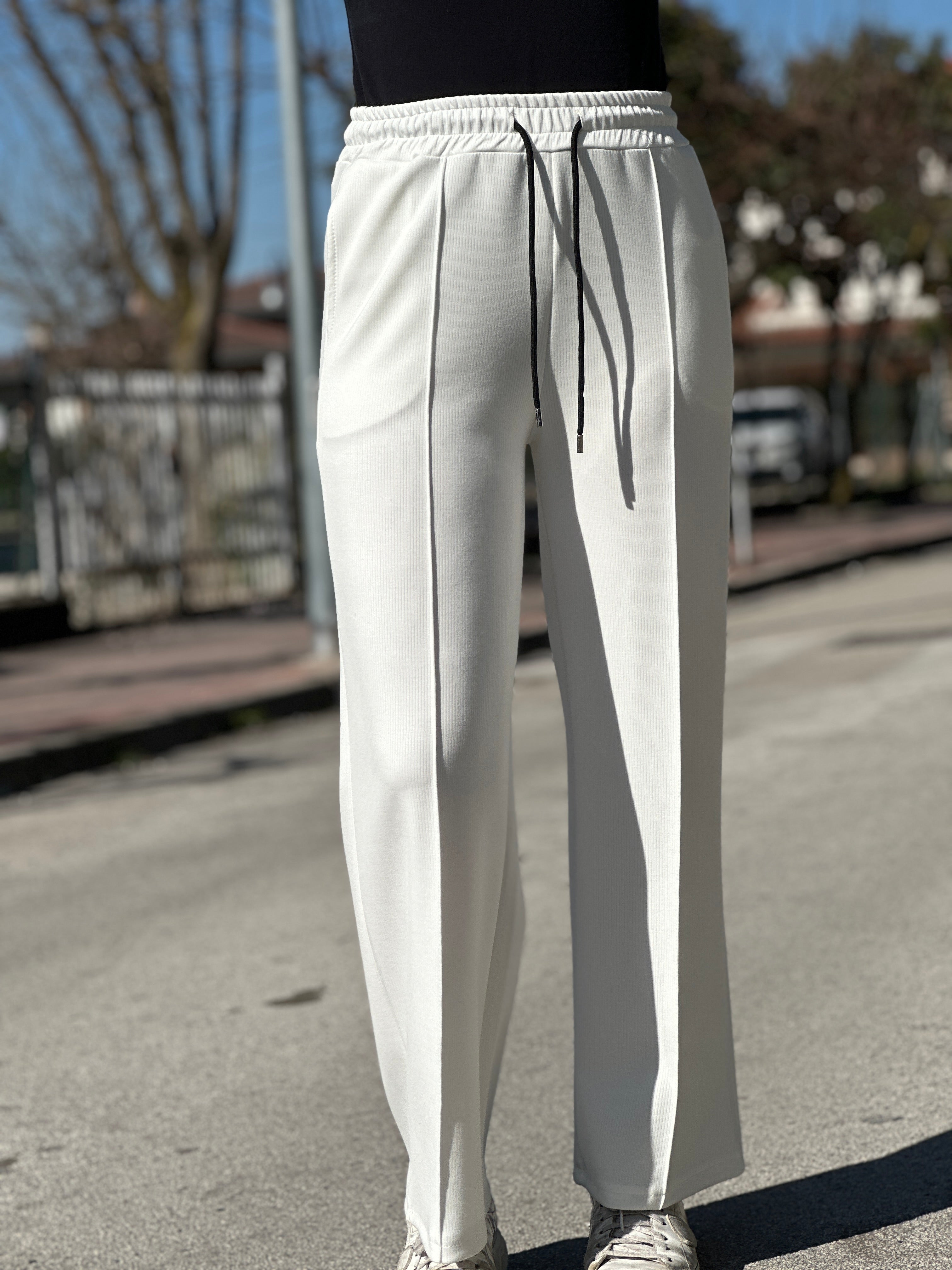 Pantalone tempo libero bianco