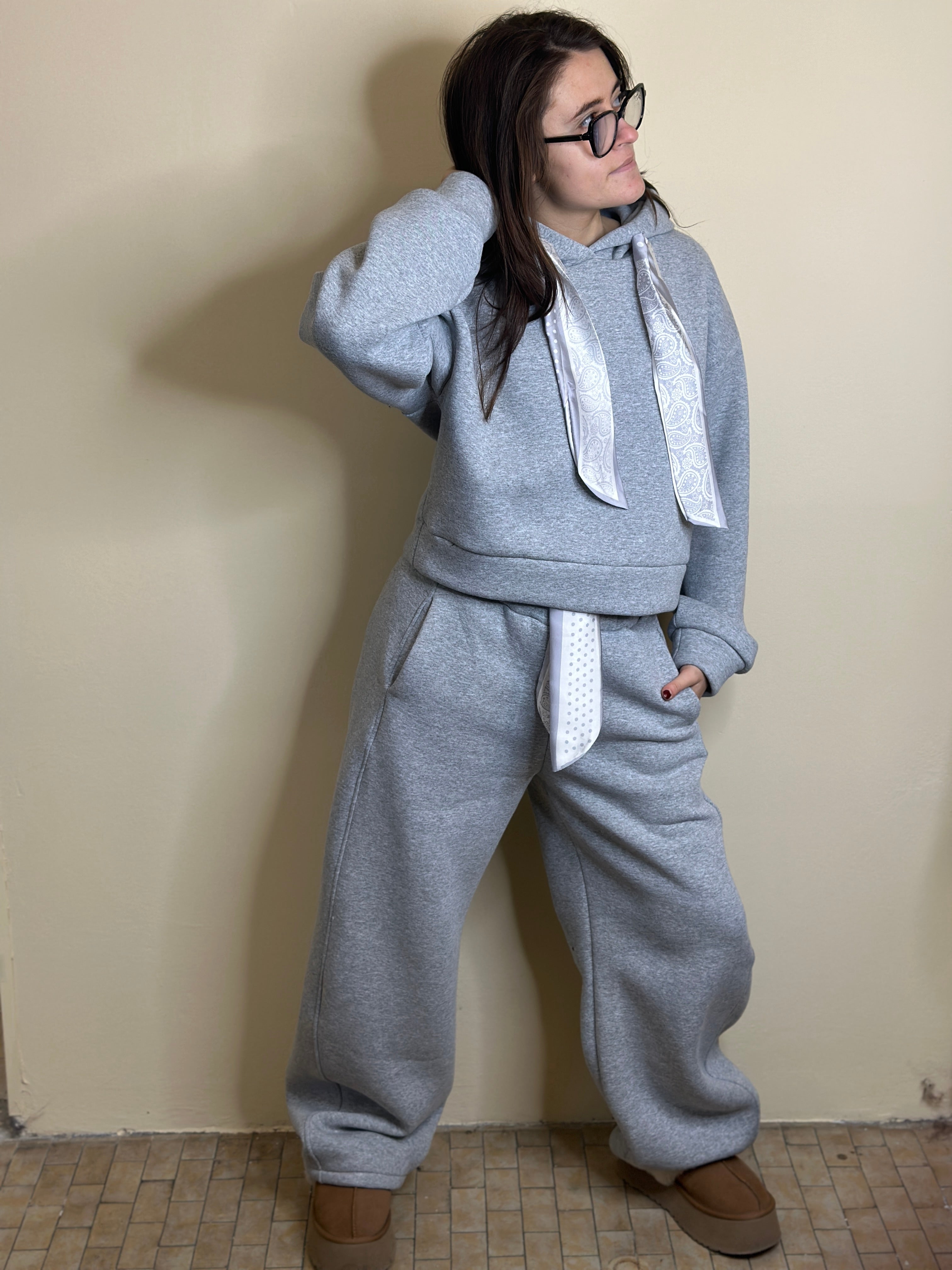 Tuta California ( beige - grigio)