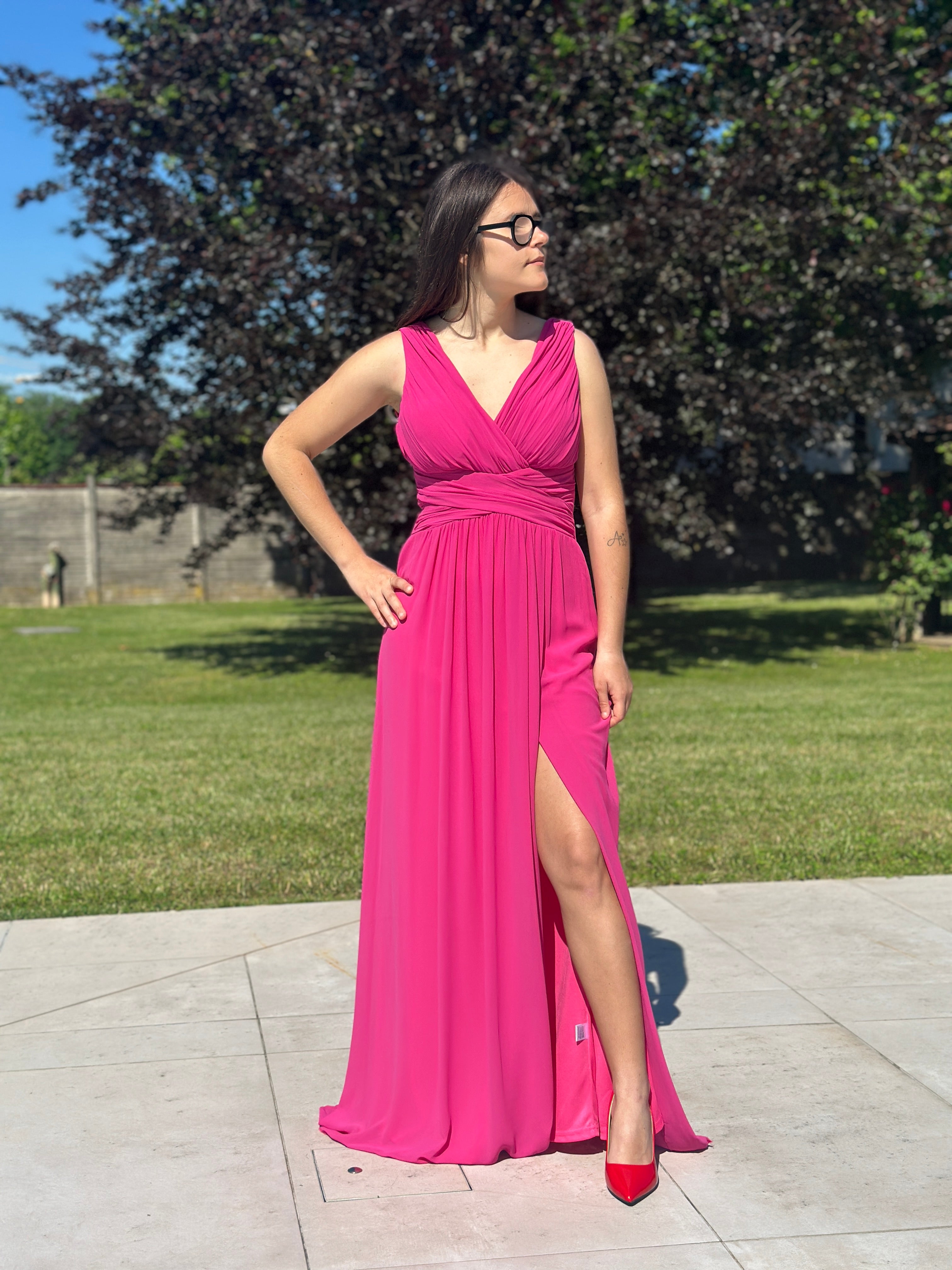 Abito Cecilia fucsia