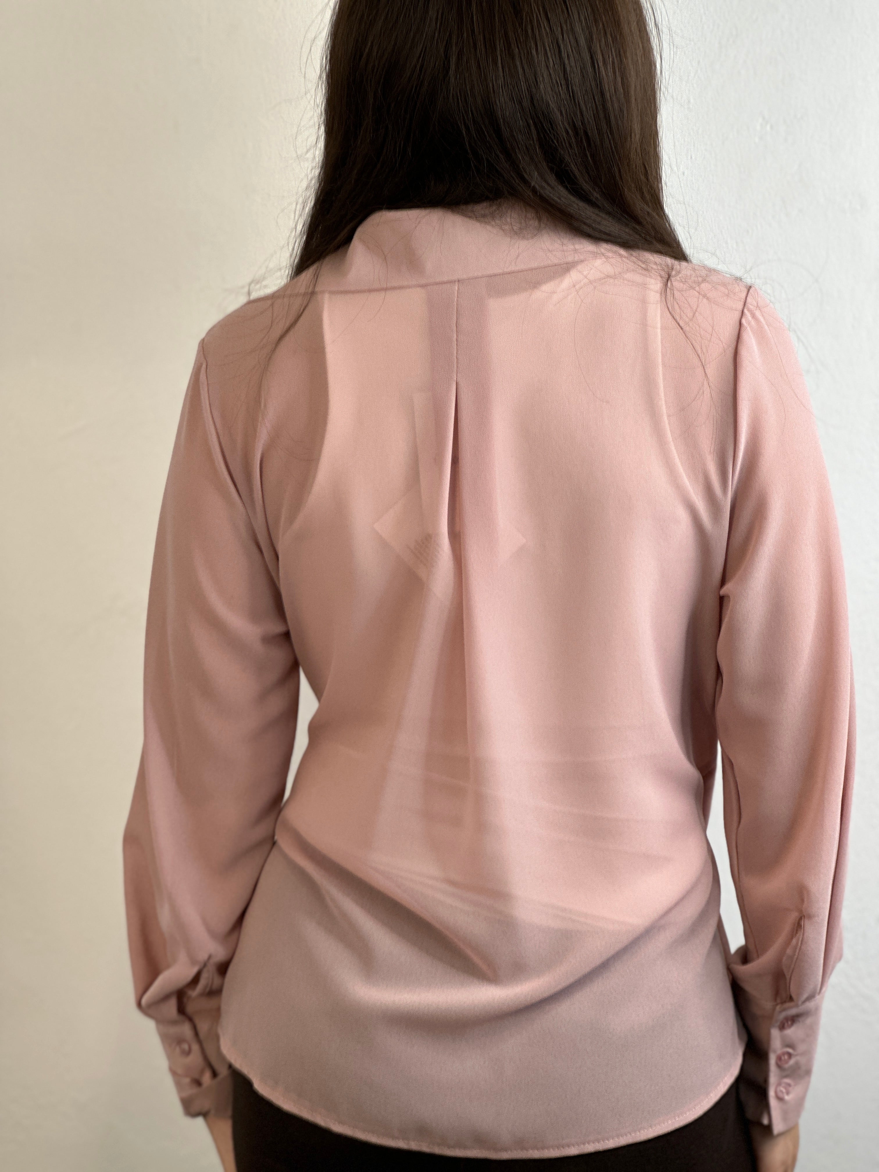 Camicia Elegante rosa cipria