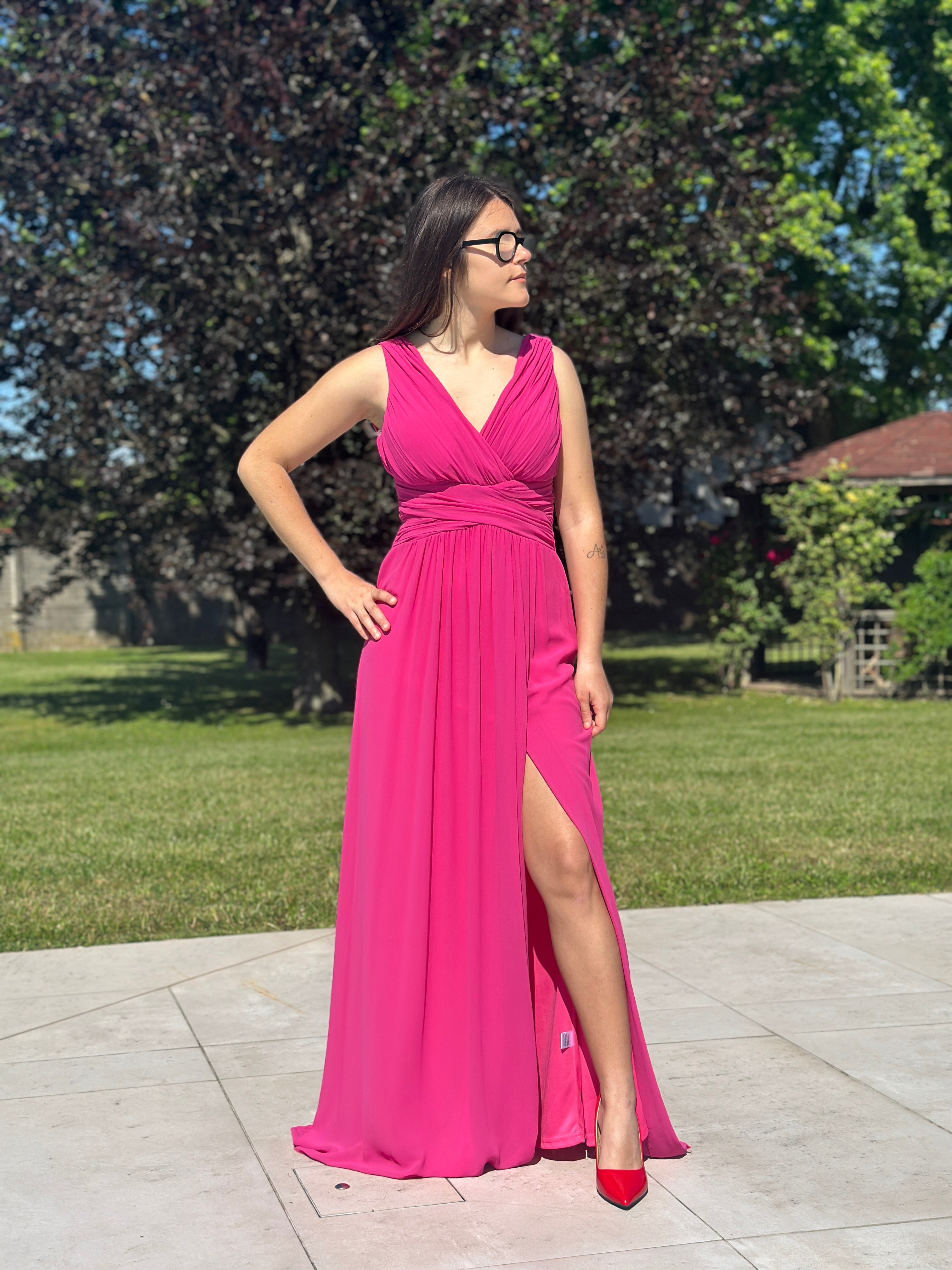 Abito Cecilia fucsia