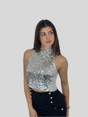 Top paillettes