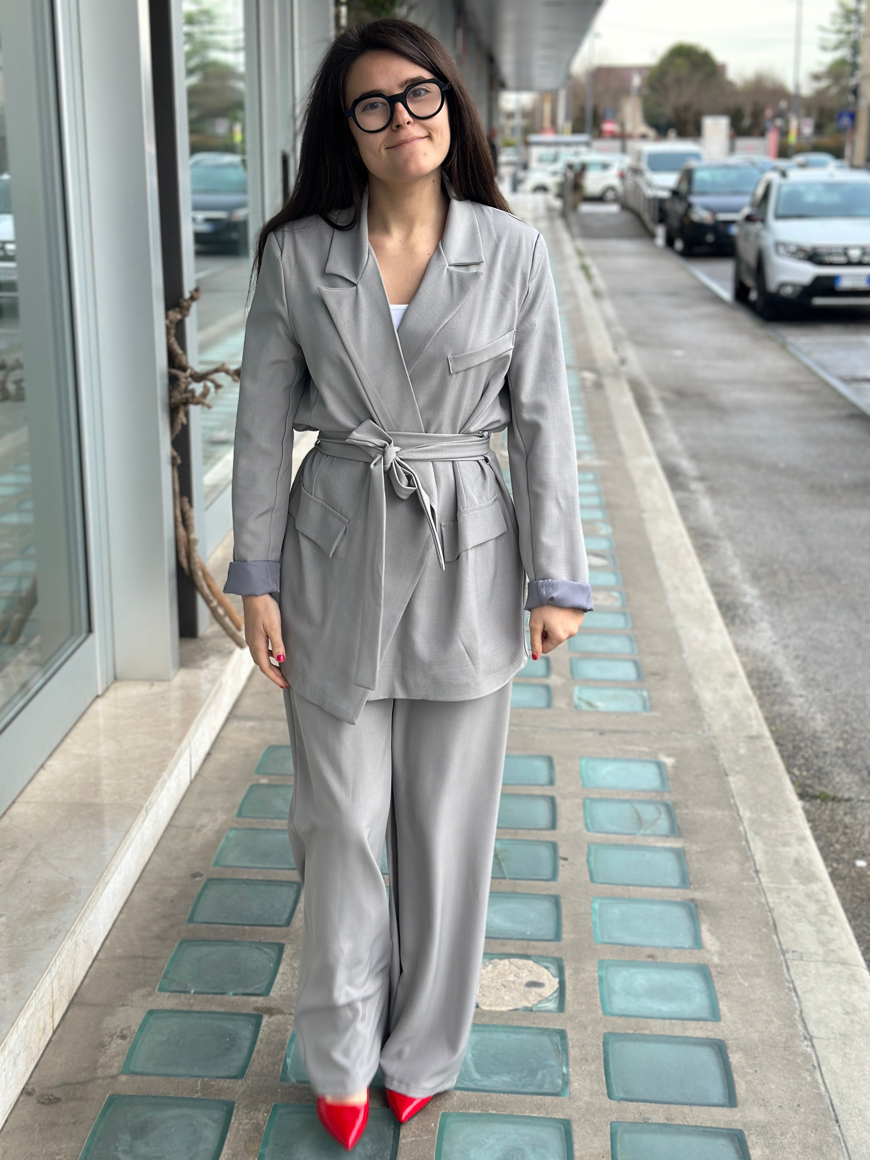 Tailleur Office grigio