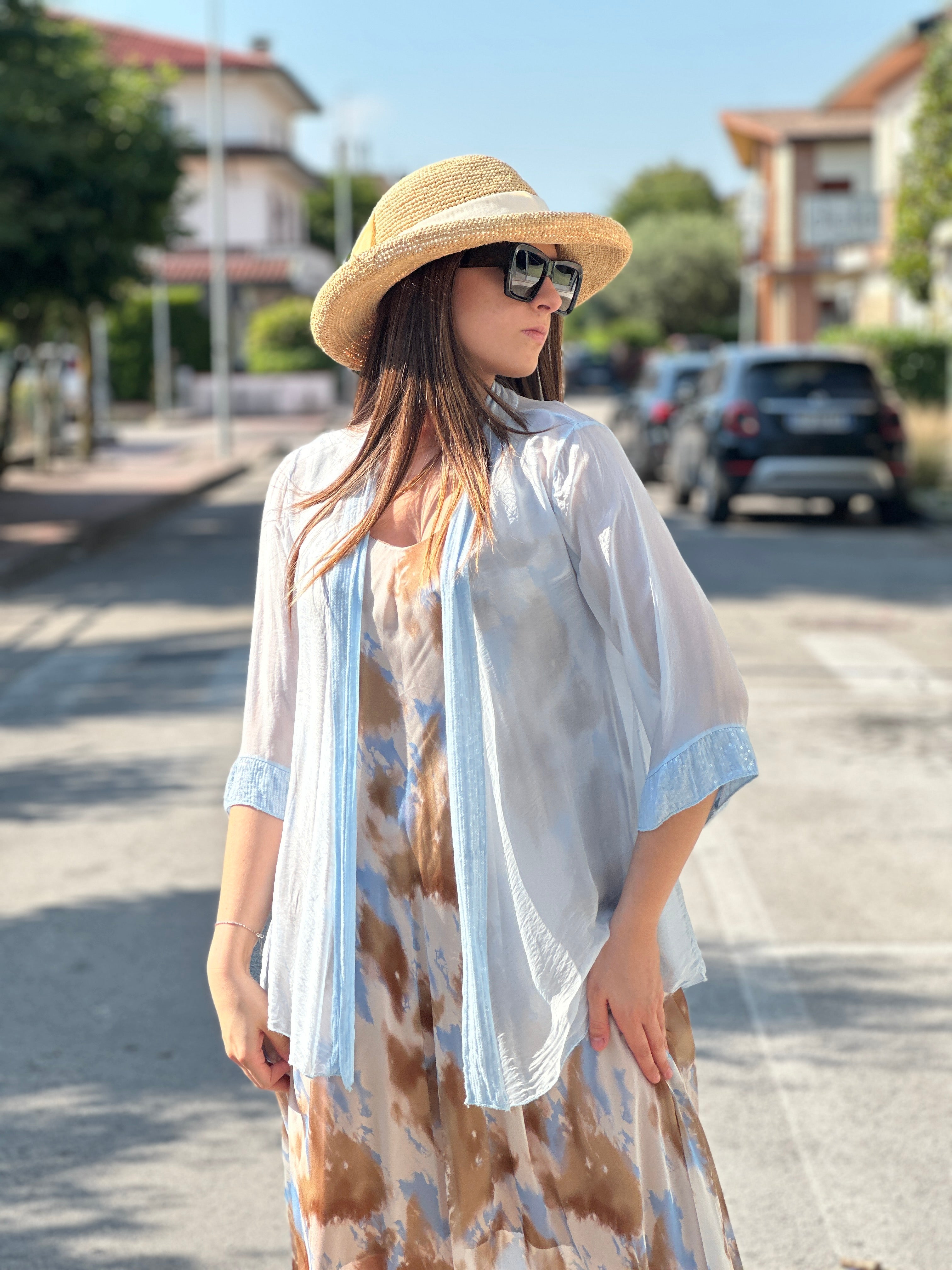 Coprispalle valencia azzurro chiaro