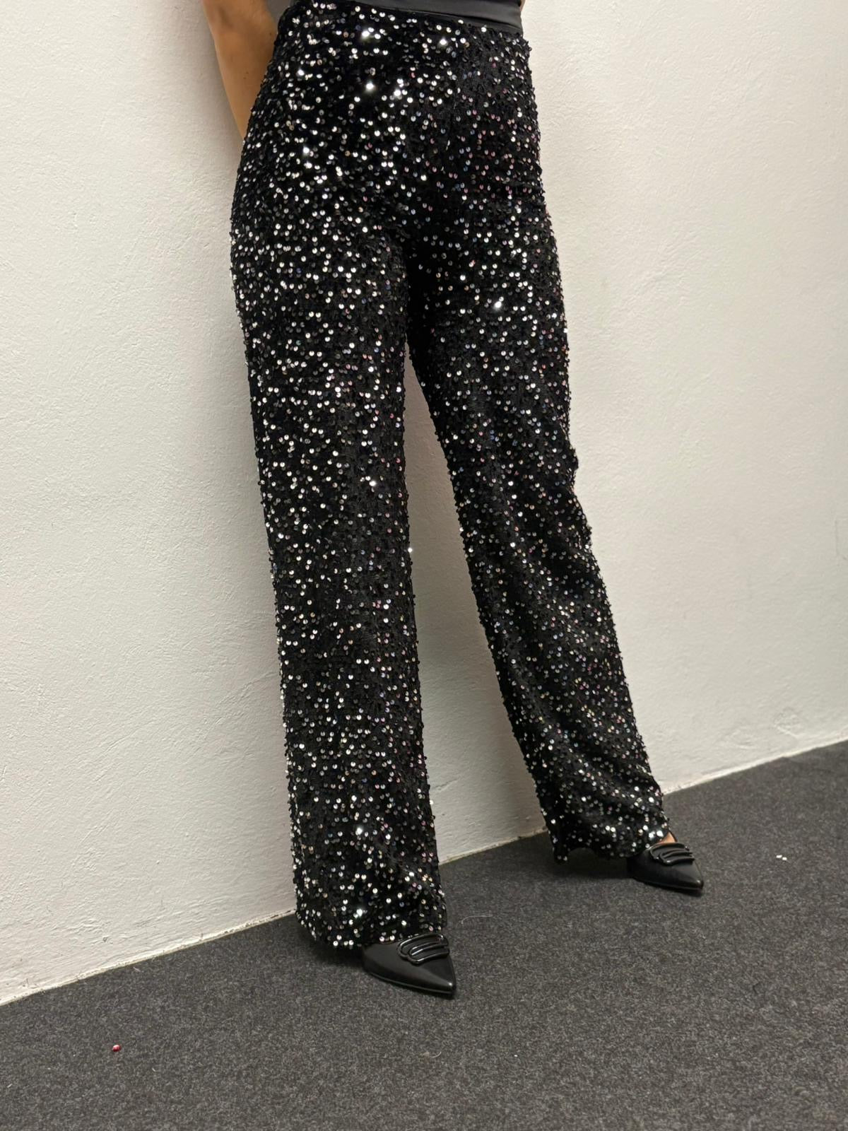 Pantalone paillettes
