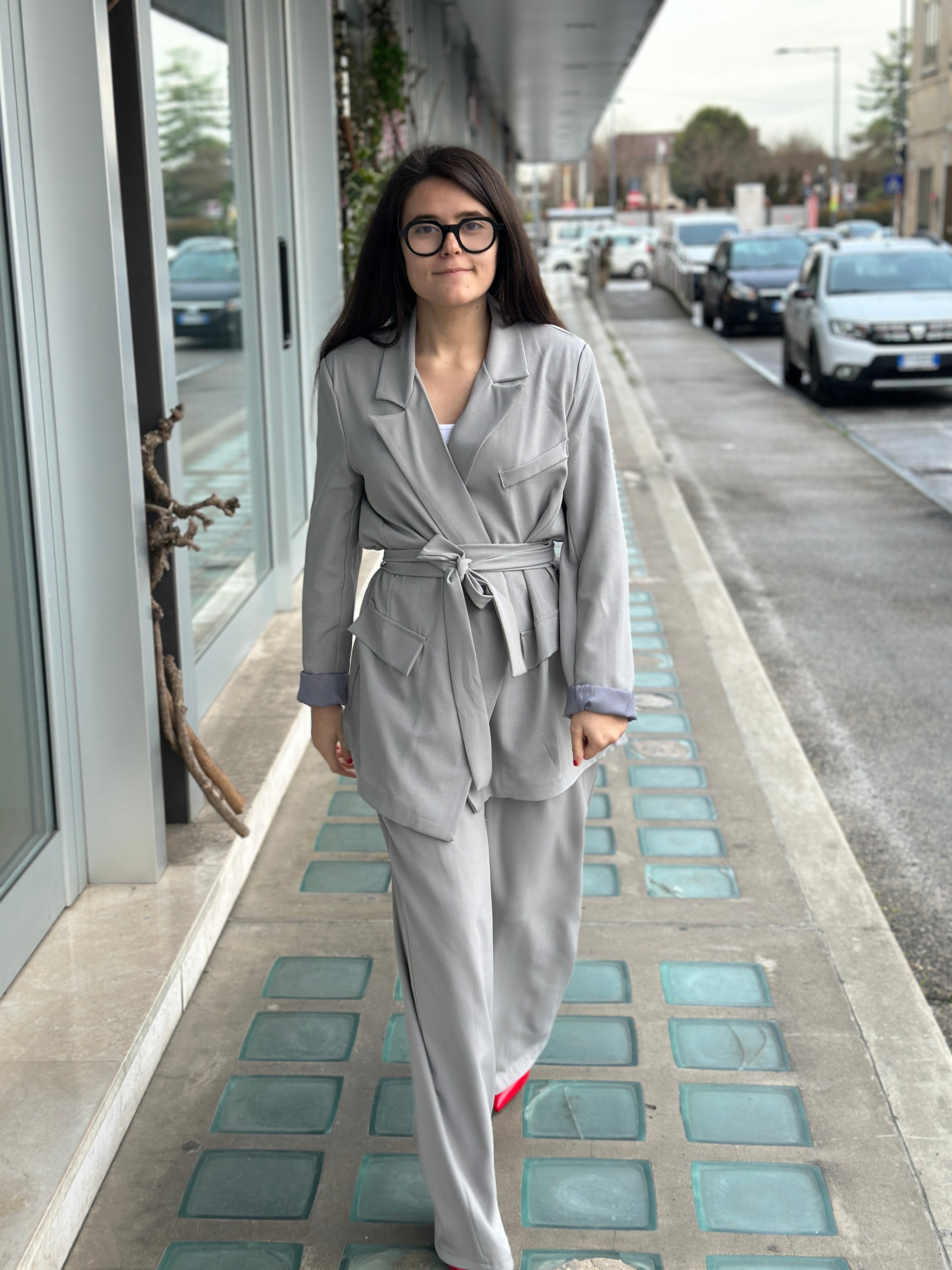 Tailleur Office grigio