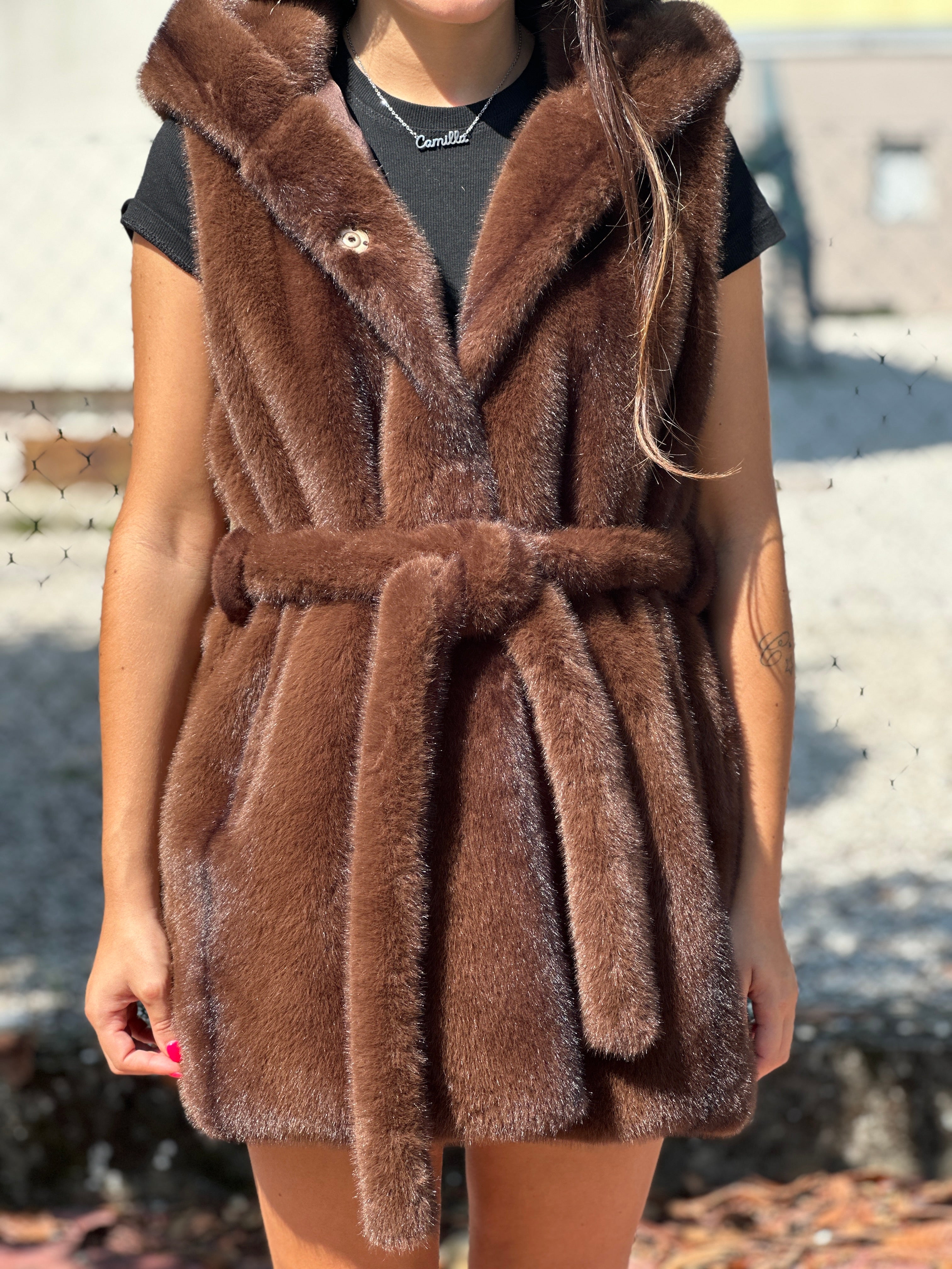 Gilet Ecopelliccia visone