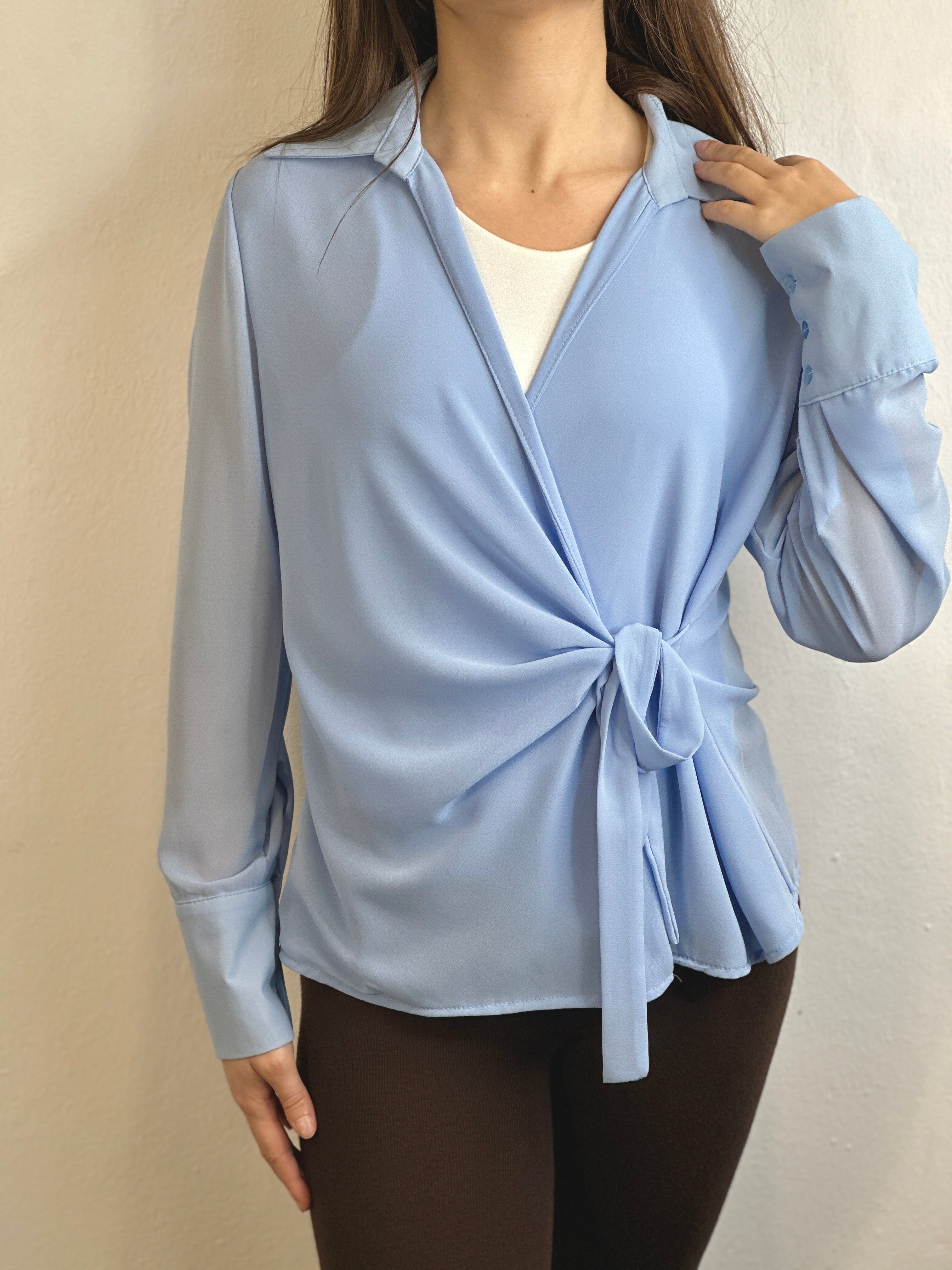 Camicia Elegante azzurra